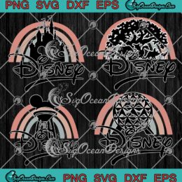 Disney World Icons Disney World Park Icons SVG Disney Vacation Gifts Bundle SVG PNG EPS DXF Cricut File