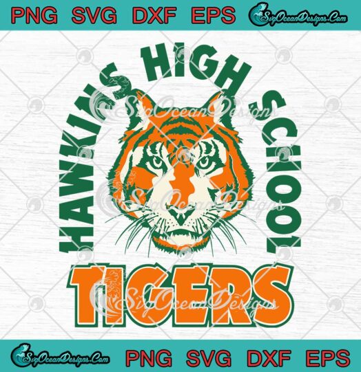 Hawkins High School Tigers SVG Stranger Things SVG PNG EPS DXF Cricut File