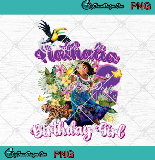 Mirabel 2th Birthday Girl PNG Personalized Custom Name Disney Encanto Birthday PNG JPG