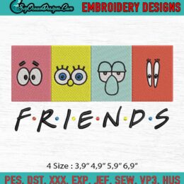 Spongebob Squarepants Patrick Star Squidward Mr. Krabs Friends TV Series Machine Embroidery Digitizing Design File