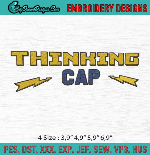 Stranger Things Thinking Cap Logo Embroidery File