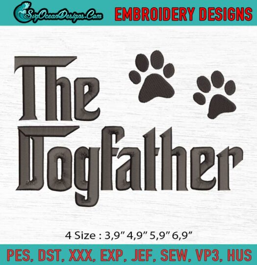The Dogfather Logo Embroidery File