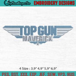 Top Gun Maverick Logo Embroidery File