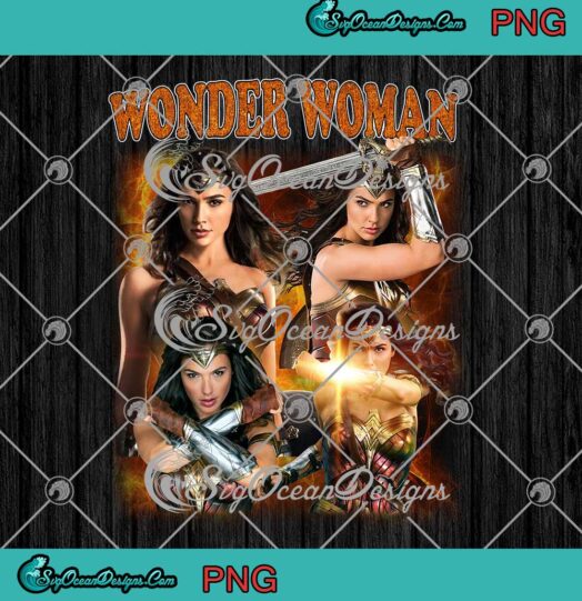 Wonder Woman Graphic Art PNG DC Comics Superhero Movie PNG JPG