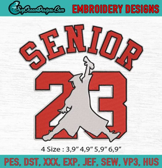Air Senior 23 Senior 2023 Class Of 2023 Logo Embroidery File