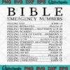 Bible Emergency Numbers SVG, Funny Hotline God SVG, Jesus Faith Christian Gift SVG PNG EPS DXF, Cricut File