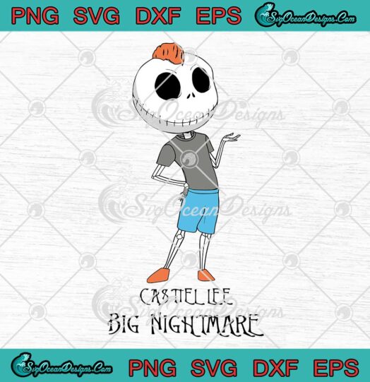 Big Nightmare SVG Castiel Lee Custom Name Cute Kids Gift For Halloween SVG PNG EPS DXF Cricut File