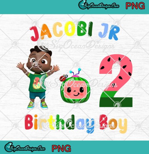 Cocomelon Birthday Boy PNG 2nd Cocomelon Birthday Custom Name Kids Gift PNG JPG Digital Download