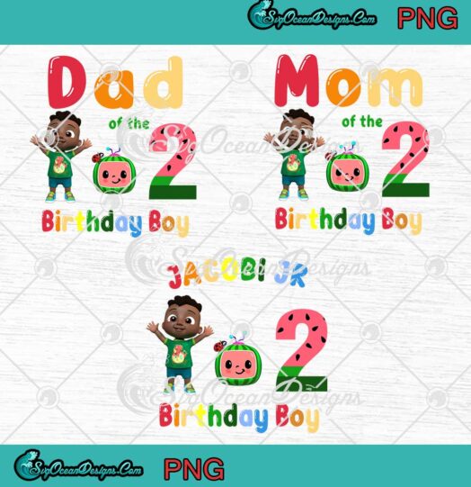 Cocomelon, Family Of The Birthday Boy, 2nd Birthday Cocomelon, Custom Kids Gift PNG JPG Digital Download, Logo Design ,Designs For Shirts.