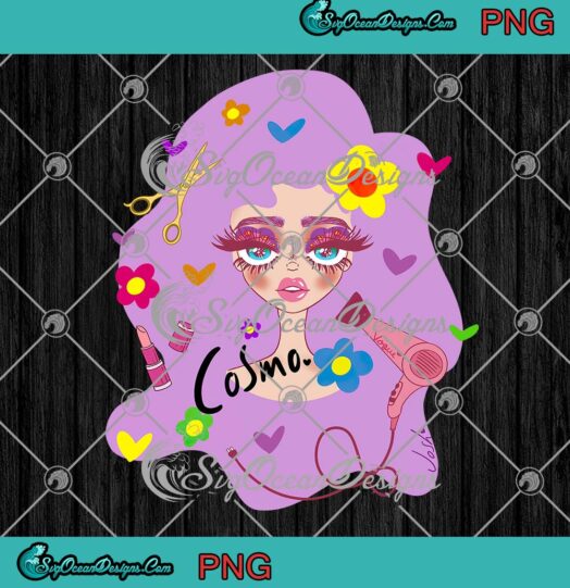 Cosmo Girl PNG, Cute Gifts For Girls Kids Friends PNG JPG, Digital Download