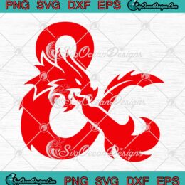 Dungeons And Dragons SVG, Ampersand Only Logo SVG, DnD Video Game SVG PNG EPS DXF, Cricut File