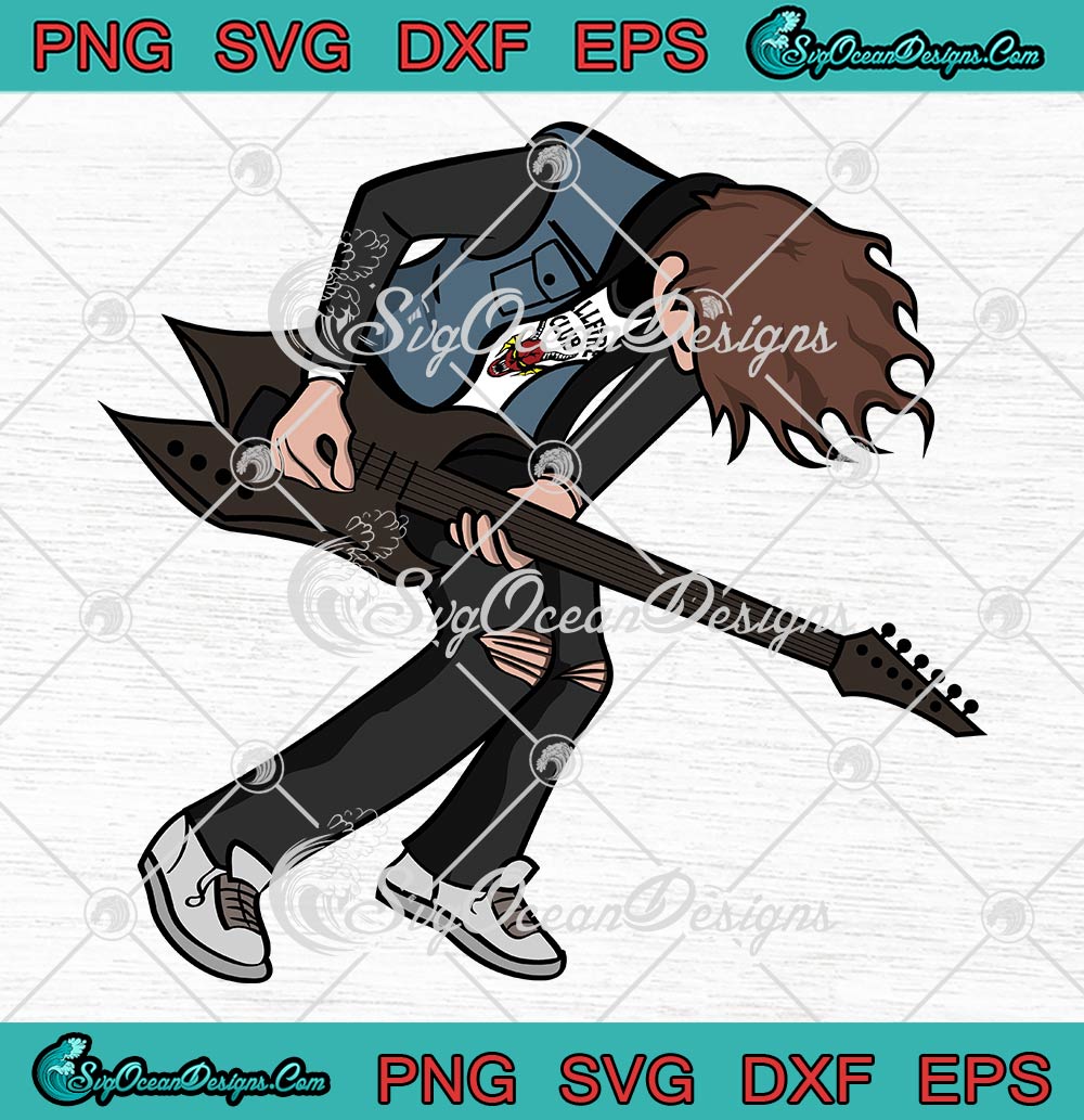 Eddie Munson Play Guitar SVG, Stranger Things 4 SVG, Gift For Fan SVG