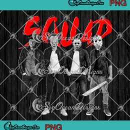Halloween Squad PNG, Horror Movie Characters PNG, Squad Halloween PNG JPG