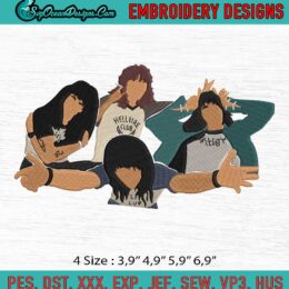 Hellfire Club Embroidery, Stranger Things Embroidery, Movies Embroidery, Machine Embroidery Digitizing Design File