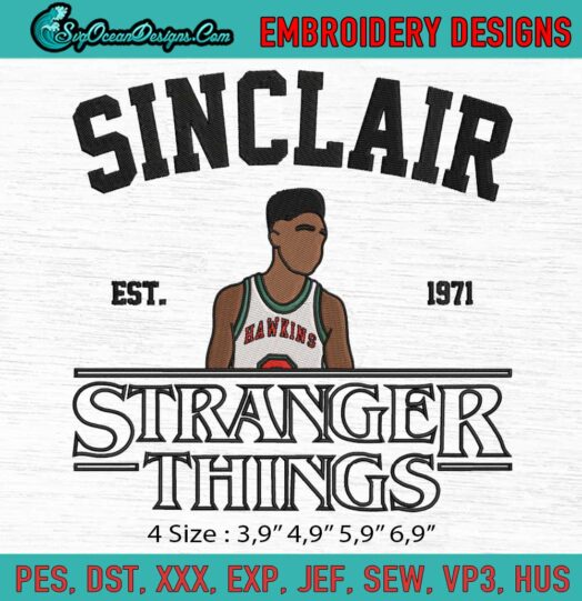 Lucas Sinclair Stranger Things Logo Embroidery File