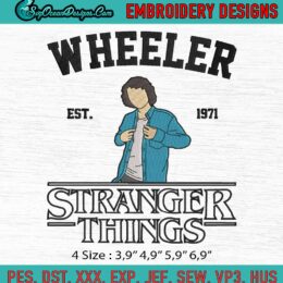 Mike Stranger Things Embroidery, Mike Wheeler Embroidery, Stranger Things 4 Embroidery, Machine Embroidery Digitizing Design File