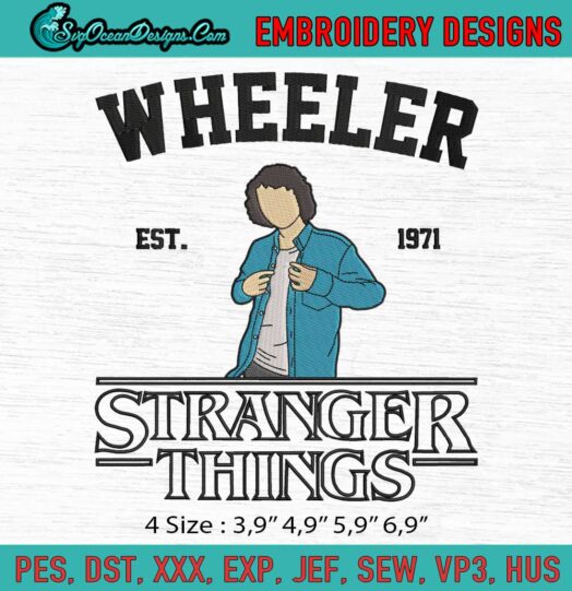 Mike Wheeler Stranger Things Logo Embroidery File