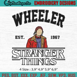 Nancy Stranger Things Embroidery, Nancy Wheeler Embroidery, Stranger Things 4 Embroidery, Machine Embroidery Digitizing Design File