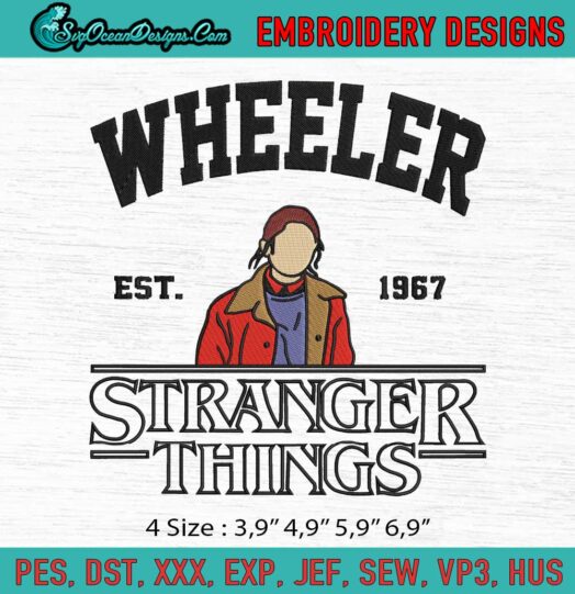 Nancy Wheeler Stranger Things Logo Embroidery File
