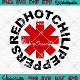 Red Hot Chili Peppers SVG, Rock Band SVG PNG EPS DXF, Cricut File