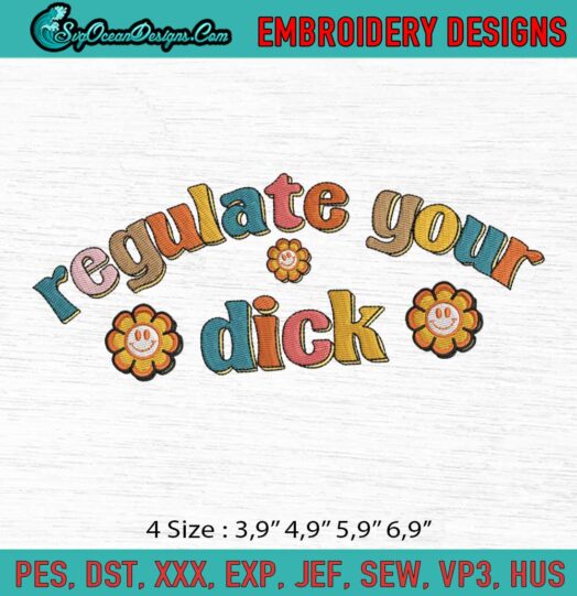 Regulate Your Dick Logo Embroidery File