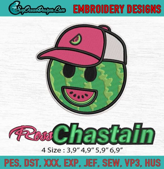 Ross Chastain Watermelon Logo Embroidery File