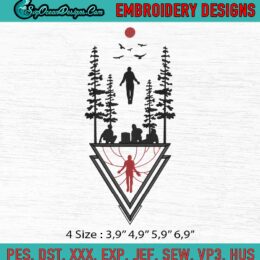 Running Up That Hill Embroidery, Max Mayfield Embroidery, Stranger Things 4 Embroidery, Machine Embroidery Digitizing Design File