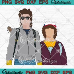 Steve And Dustin, Stranger Things SVG, TV Series Movie Gifts, Stranger Things 4 SVG PNG EPS DXF, Cricut File