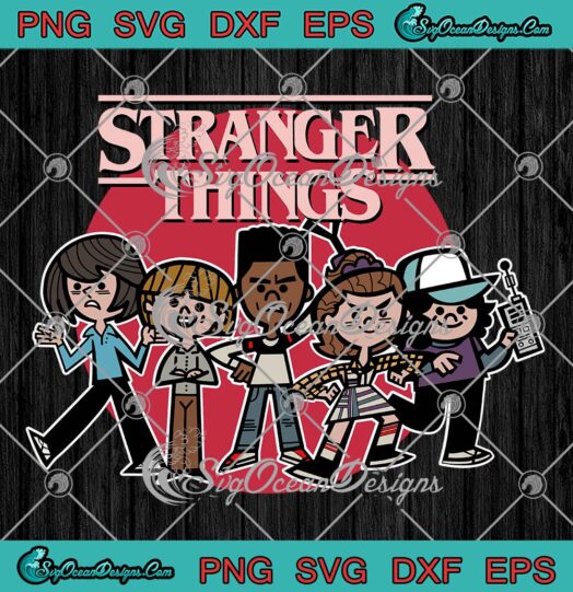 Stranger Things 4 Group SVG Shot Comic Line Up SVG Cute Movie Gift SVG PNG EPS DXF Cricut File