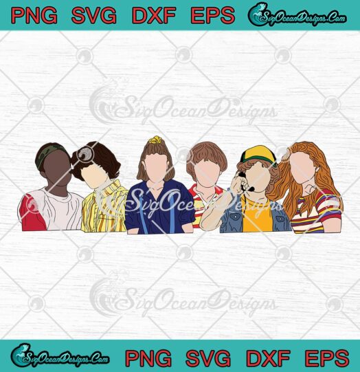 Stranger Things, Characters Season 4 SVG, Movie 2022 SVG, TV Series SVG PNG EPS DXF, Cricut File