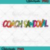 Coach Sandoval Colorful PNG, Coach Sandoval Design PNG JPG, Digital Download
