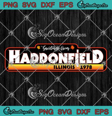 Greetings From Haddonfield Halloween 1978 SVG, Horror Movie Retro