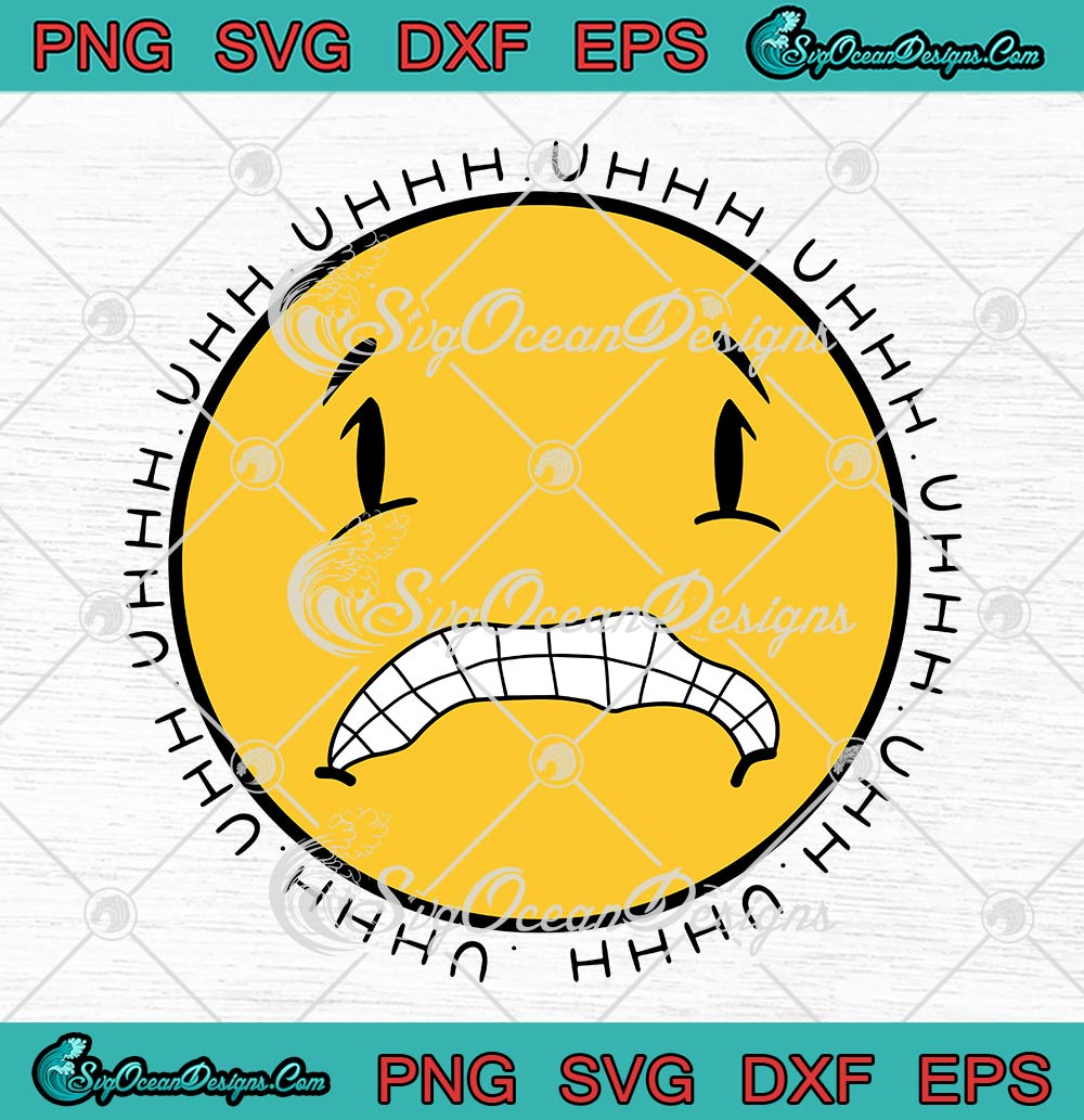 Grimacing Face Uhhhhhhh SVG, Grimacing Face Emoji Cute Gift SVG PNG EPS DXF PDF, Cricut File