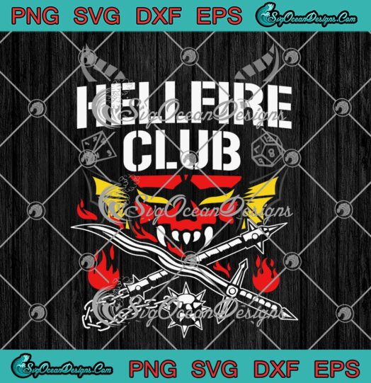 Hellfire Club Logo Stranger Things SVG, Trending Movie 2022 SVG PNG EPS DXF PDF, Cricut File