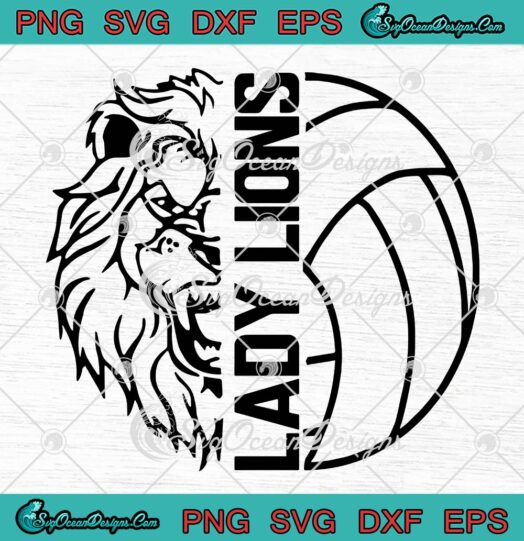 Lady Lions SVG, New Boston Lady Lions Volleyball SVG PNG EPS DXF PDF, Cricut File