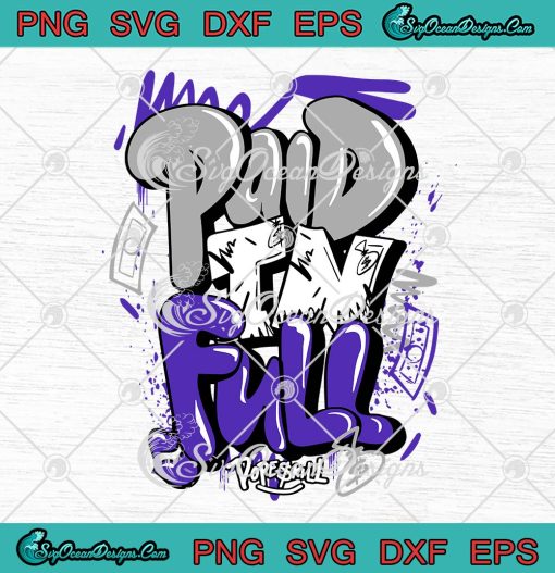 Paid In Full Graphic SVG, Matching Jordan 13 Court Purple SVG PNG EPS DXF PDF, Cricut File