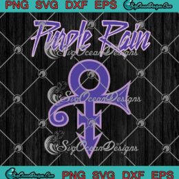Purple Rain SVG, Love Symbol Album Logo SVG PNG EPS DXF PDF, Cricut File