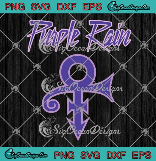 Purple Rain SVG, Love Symbol Album Logo SVG PNG EPS DXF PDF, Cricut File