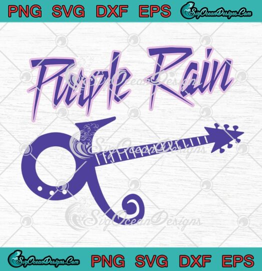 Purple Rain Signature Guitar Prince SVG, Prince Rogers Nelson SVG PNG EPS DXF PDF, Cricut File
