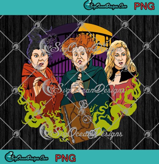 Sanderson Sisters Witch Spell Book PNG, Disney Halloween PNG, Hocus Pocus PNG JPG Clipart, Digital Download