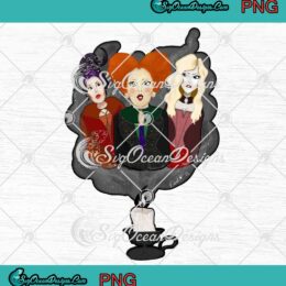 Sanderson Sisters With Magic Candle PNG, Hocus Pocus Halloween PNG JPG Clipart, Digital Download