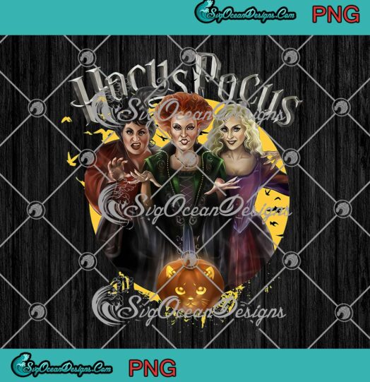 Sisters Horror In Halloween Night PNG, Hocus Pocus PNG, Sanderson Witches PNG JPG Clipart, Digital Download