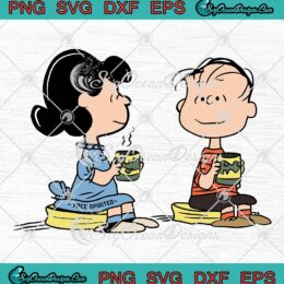 Snoopy Linus And Lucy Peanuts SVG, Cartoon Kids Gift SVG PNG EPS DXF PDF, Cricut File
