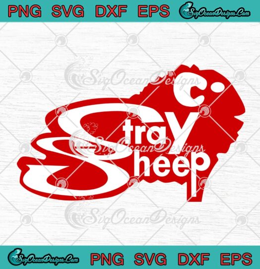 Stray Sheep SVG PNG EPS DXF Cricut File Silhouette Art