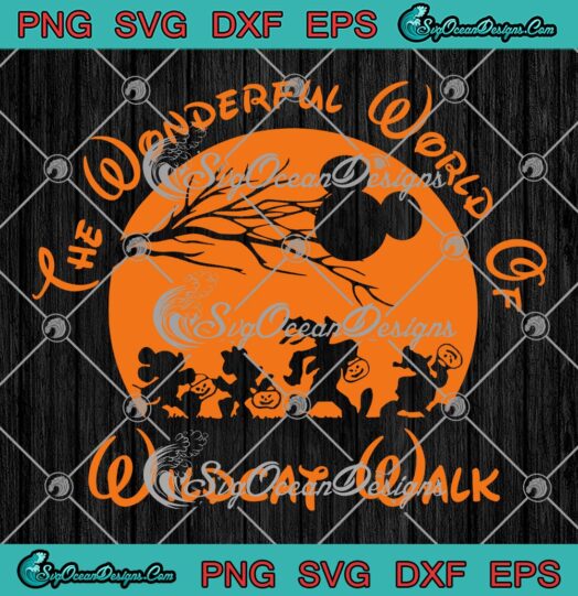 The Wonderful World Of Wildcat Walk SVG, Disney Halloween Gift SVG PNG EPS DXF PDF, Cricut File