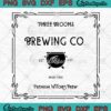 Three Brooms Brewing Company SVG, Premium Witches Brew Halloween SVG PNG EPS DXF PDF, Cricut File