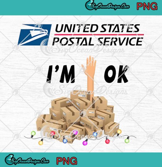 United States Postal Service I'm Ok PNG, USPS Christmas Gift PNG JPG, Digital Download