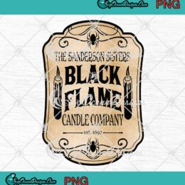 Vintage The Sanderson Sisters Halloween PNG, Black Flame Candle Company PNG JPG, Digital Download