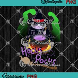 Witch Cat Halloween Hocus Pocus Cauldron PNG, Spooky Halloween PNG JPG, Digital Download