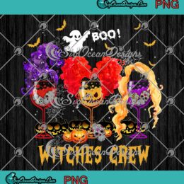 Witches Crew Wine Creepy Pumpkin PNG, And Sugar Skull Halloween PNG, Hocus Pocus PNG JPG, Digital Download